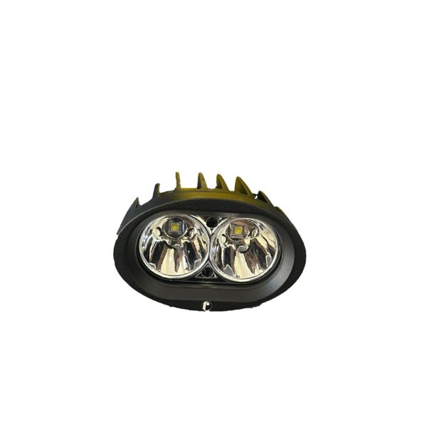 FARO LUZ BLANCA, 2 LED´S, 18  W, CUERPO METAL NEGRO