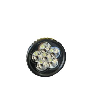 FARO LUZ BLANCA, 6 LED ´S. 18 W, CUERPO METAL NEGRO